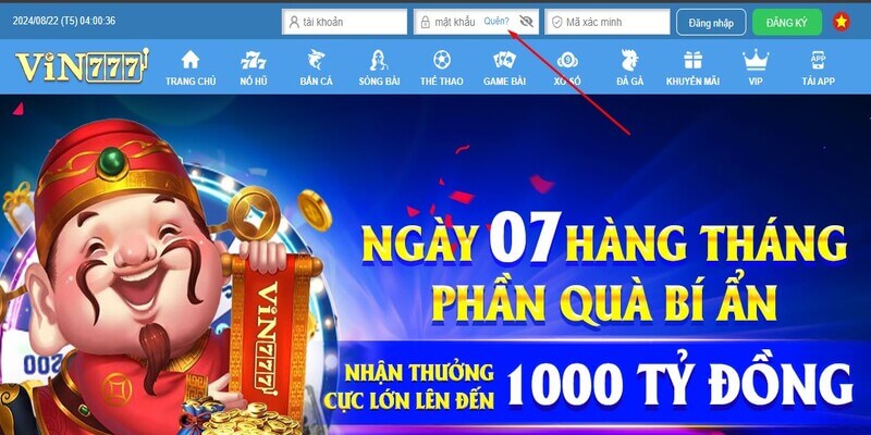 Hướng dẫn lấy lại mật khẩu tài khoản dễ dàng tại nhà cái